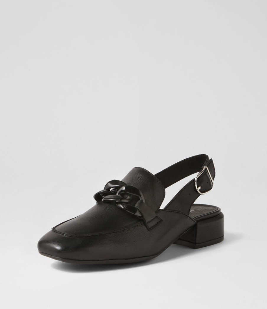 Shoes DJANGO & JULIETTE | Vaborys Black Leather Heels