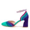 Shoes DJANGO & JULIETTE | Kimo Purple Multi Leather Heeled Shoes