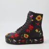 Shoes DJANGO & JULIETTE | Graby Black Multi Leather Lace Up Boots