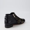 Shoes DJANGO & JULIETTE | Jesie Black Paisley Multi Ankle Boots