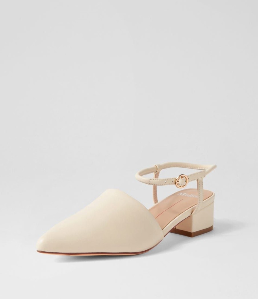 Shoes MOLLINI | Thedusk Cream Leather Heels