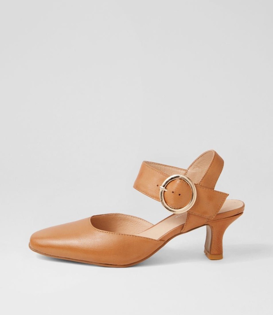 Shoes DJANGO & JULIETTE | Caris Tan Leather Heels