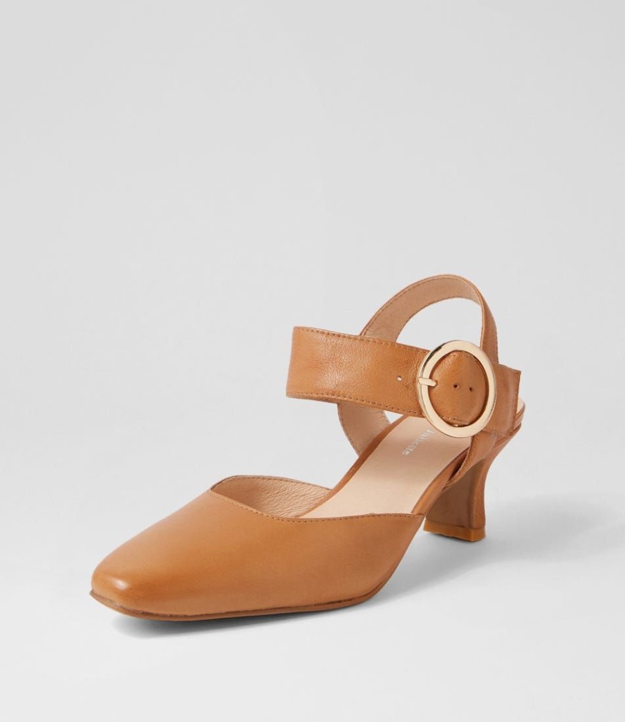 Shoes DJANGO & JULIETTE | Caris Tan Leather Heels