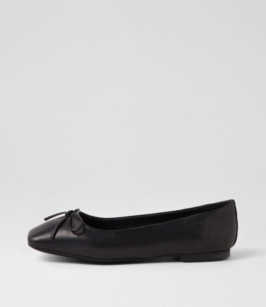 Shoes MOLLINI | Teliyer Black Leather Ballet Flats