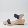 Shoes DIANA FERRARI | Havan Navy Weave Elastic Espadrilles