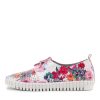 Shoes DJANGO & JULIETTE | Huston Poppy Print Leather Sneakers Ws