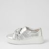 Shoes DJANGO & JULIETTE | Yolla Silver White Leather Sneakers