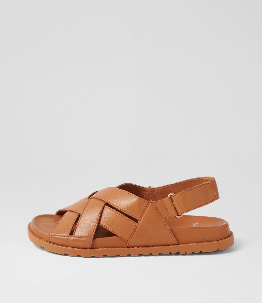 Shoes MOLLINI | Brooky Dark Tan Leather Sandals