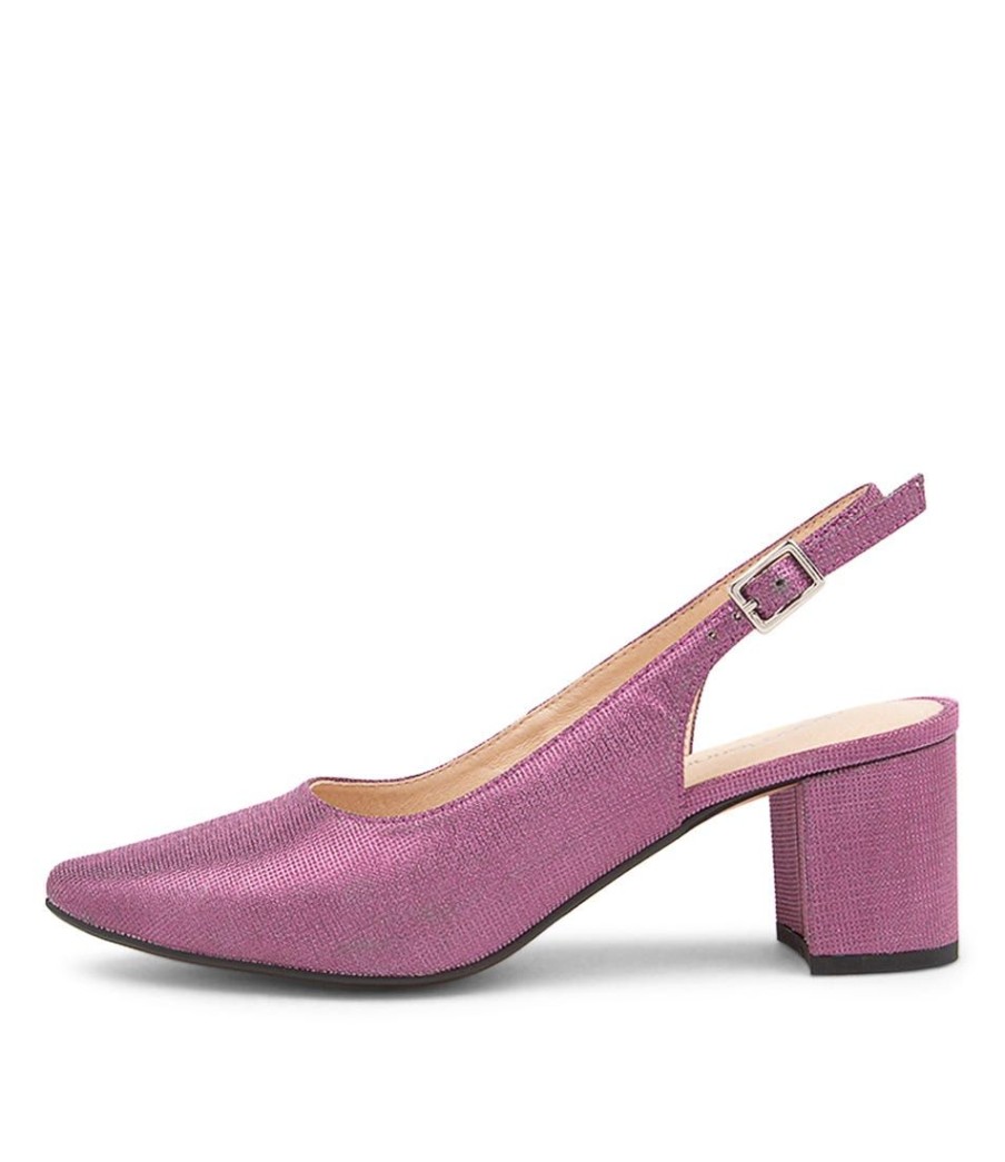 Shoes DIANA FERRARI | Lucine Fuchsia Metallic Suede Heels