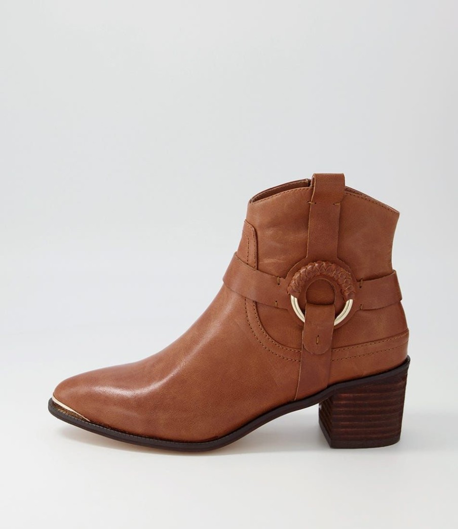 Shoes DJANGO & JULIETTE | Hoyo Cognac Leather Ankle Boots