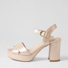 Shoes DJANGO & JULIETTE | Onlee Nude Shimmer Leather Sandals