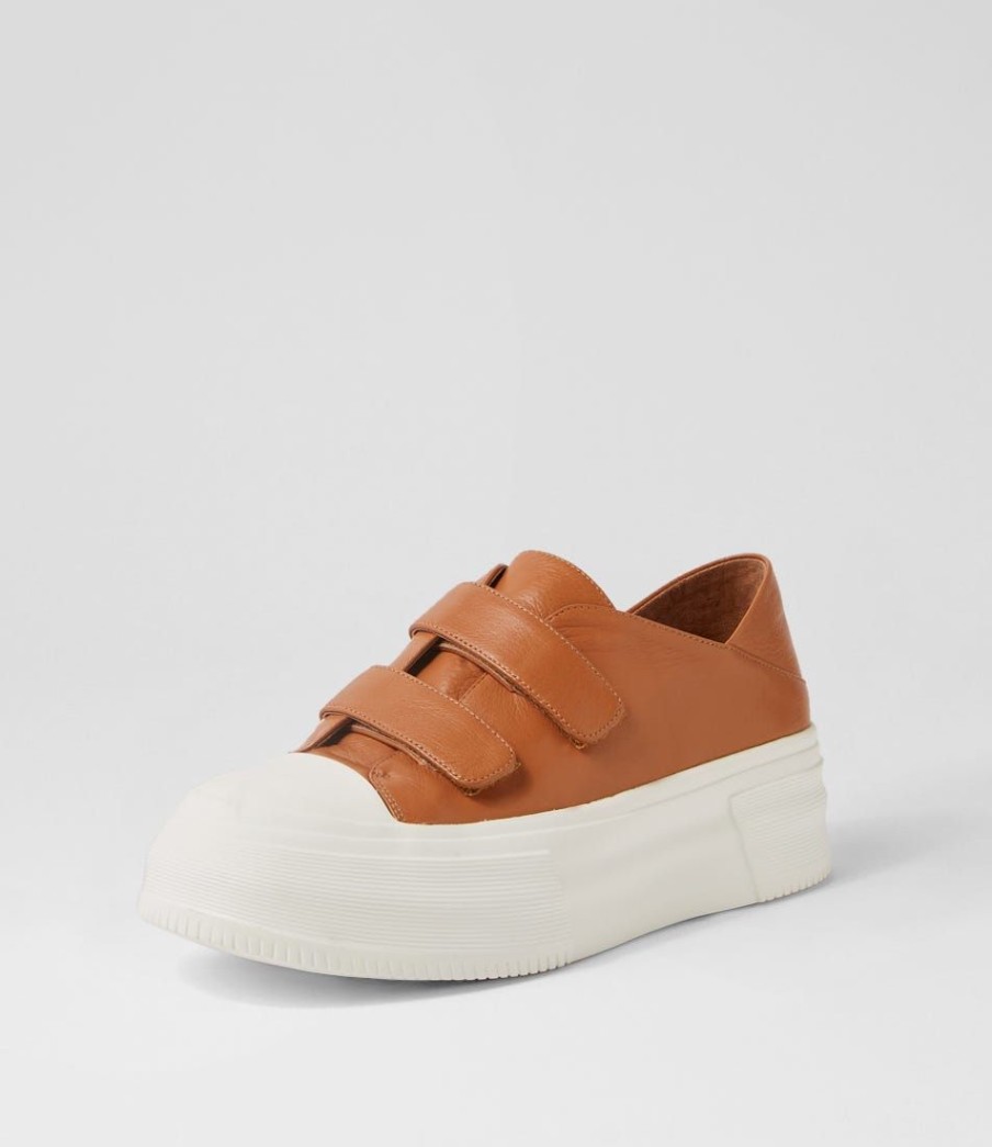 Shoes DJANGO & JULIETTE | Alpin Scotch White Leather Stitch Sneakers