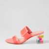 Shoes DJANGO & JULIETTE | Sistel Melon New Bubble Patent Vinylite Mules