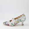 Shoes DJANGO & JULIETTE | Caddie White Fields Leather Heels