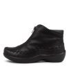 Shoes ZIERA | Anitra Xw Black Leather Ankle Boots