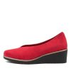 Shoes DJANGO & JULIETTE | Umme Red Suede Wedges