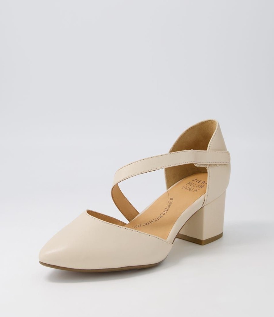 Shoes ZIERA | Vilmos Xw Nude Leather Heels