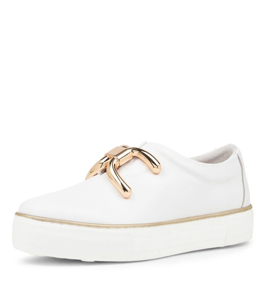 Shoes DJANGO & JULIETTE | Filpy White Leather Sneakers