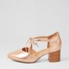 Shoes ZIERA | Vedu Xw Rose Gold Scratch Leather Heels