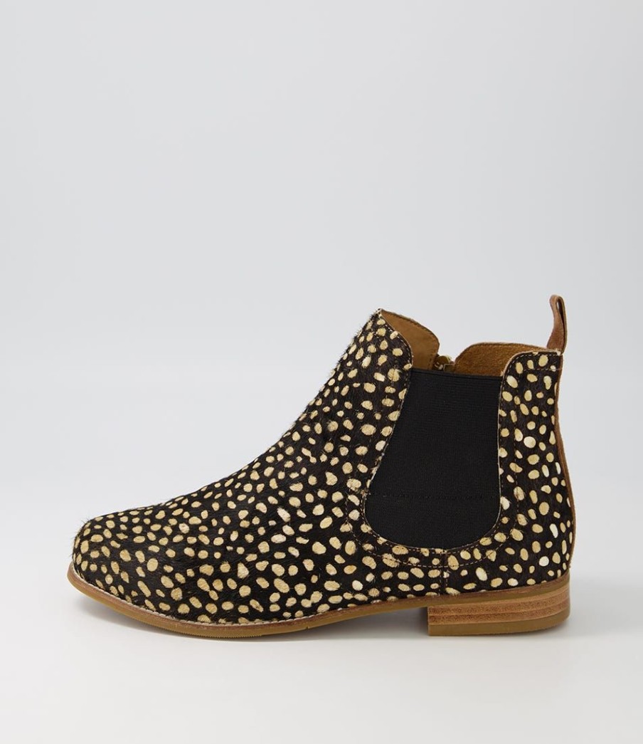 Shoes ZIERA | Talia Xf Tan Leopard Light Choc Chelsea Boots