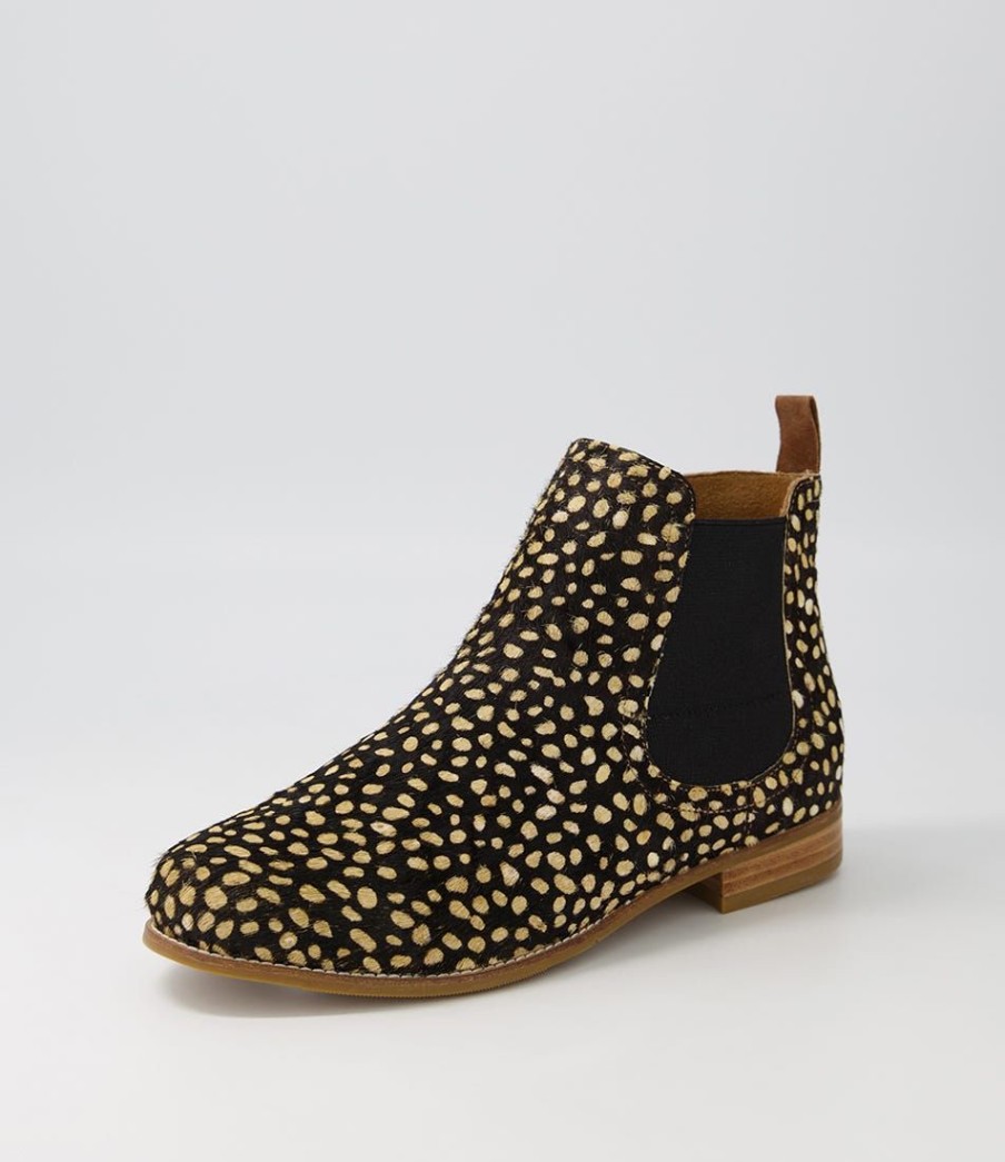 Shoes ZIERA | Talia Xf Tan Leopard Light Choc Chelsea Boots