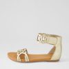 Shoes DJANGO & JULIETTE | Jubu Pale Gold Leather Sandals