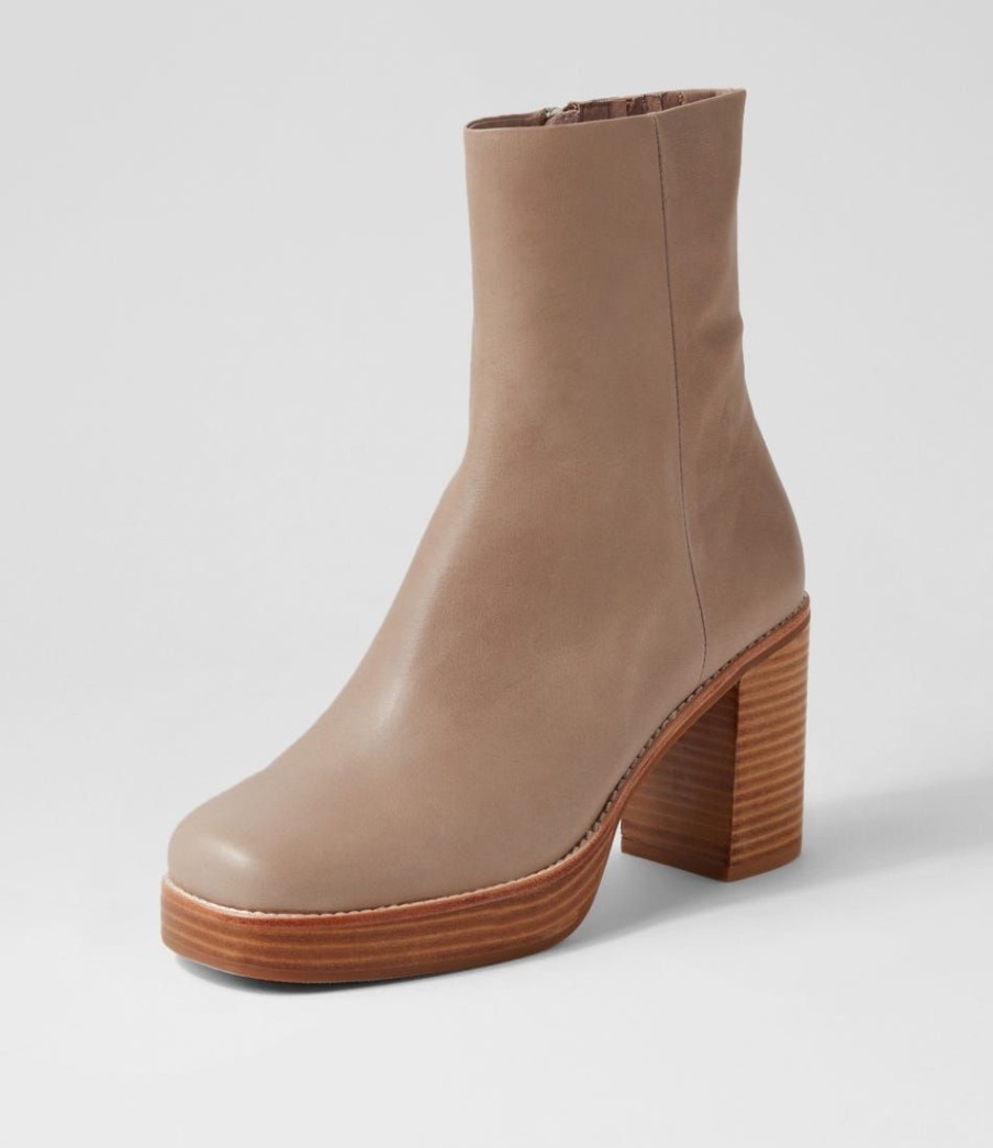 Shoes TOP END | Daneka Smoke Leather Ankle Boots