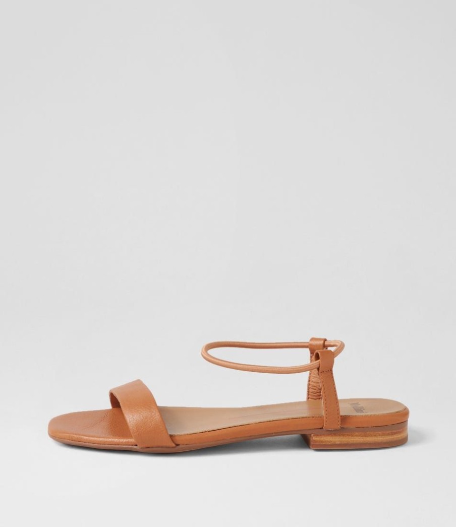 Shoes MOLLINI | Arti Dark Tan Leather Sandals