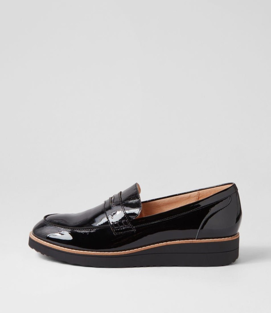 Shoes TOP END | Oley Black Patent Leather Loafers