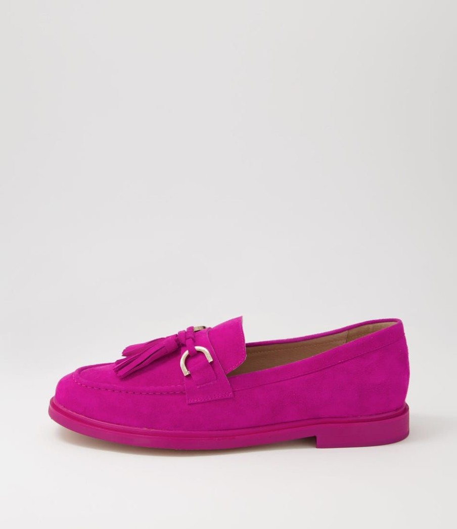 Shoes MOLLINI | Gelly Magenta Suede Loafers