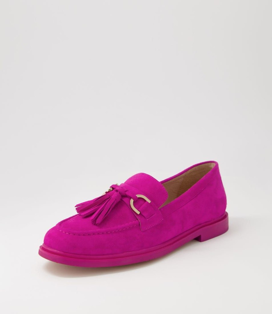 Shoes MOLLINI | Gelly Magenta Suede Loafers