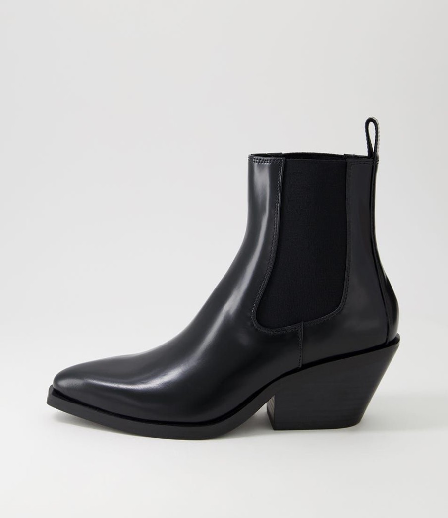 Shoes MOLLINI | Rage Black Box Leather Chelsea Boots