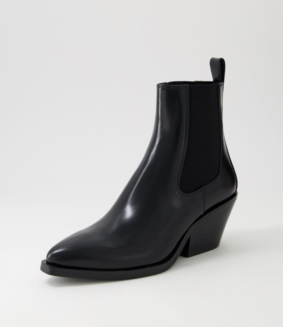 Shoes MOLLINI | Rage Black Box Leather Chelsea Boots