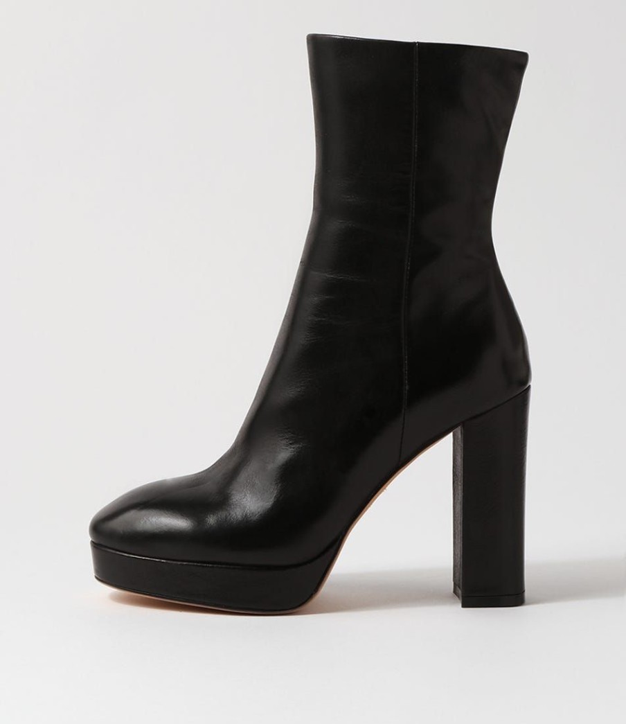 Shoes MOLLINI | Aggiy Black Leather Ankle Boots