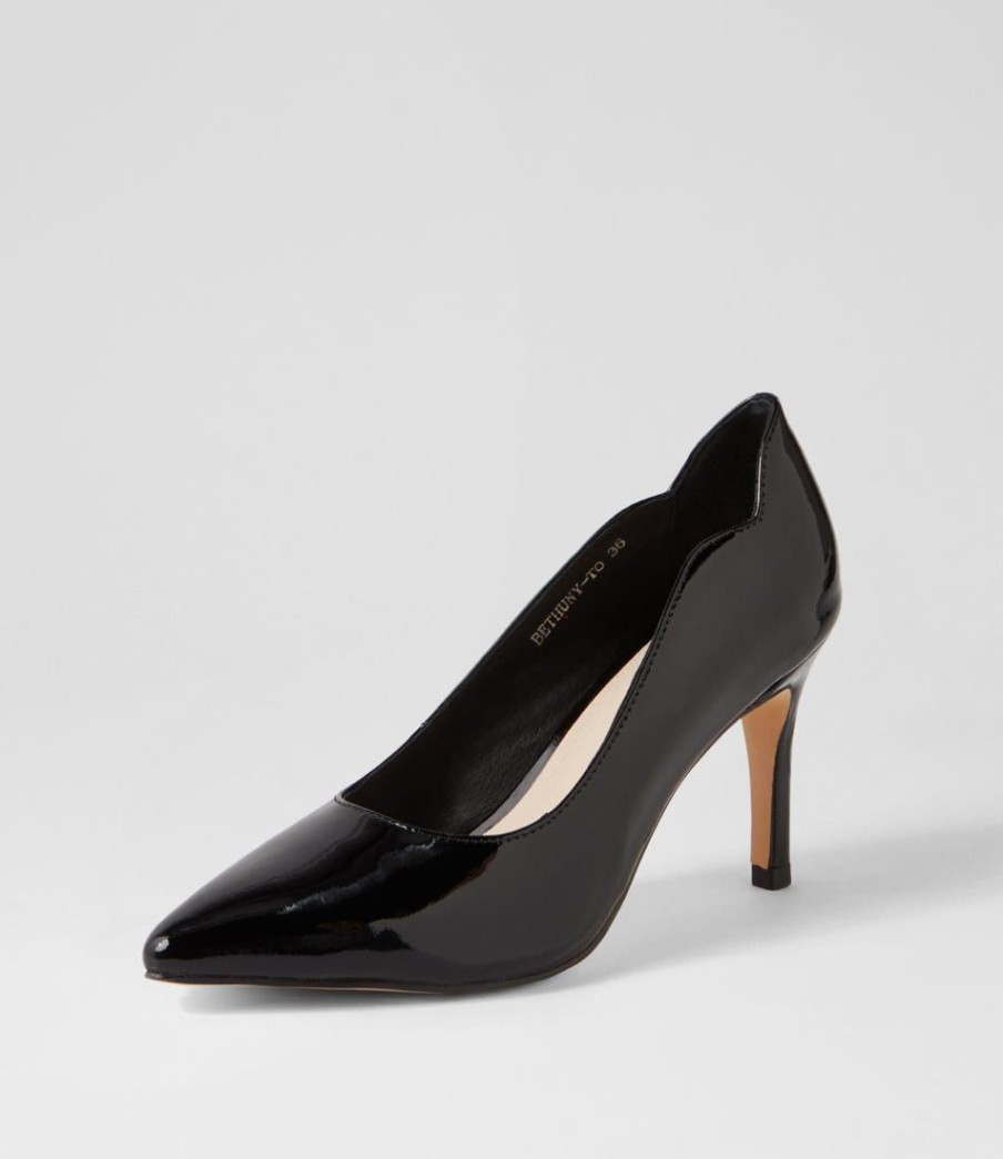 Shoes TOP END | Bethuny Black Patent Leather Heels