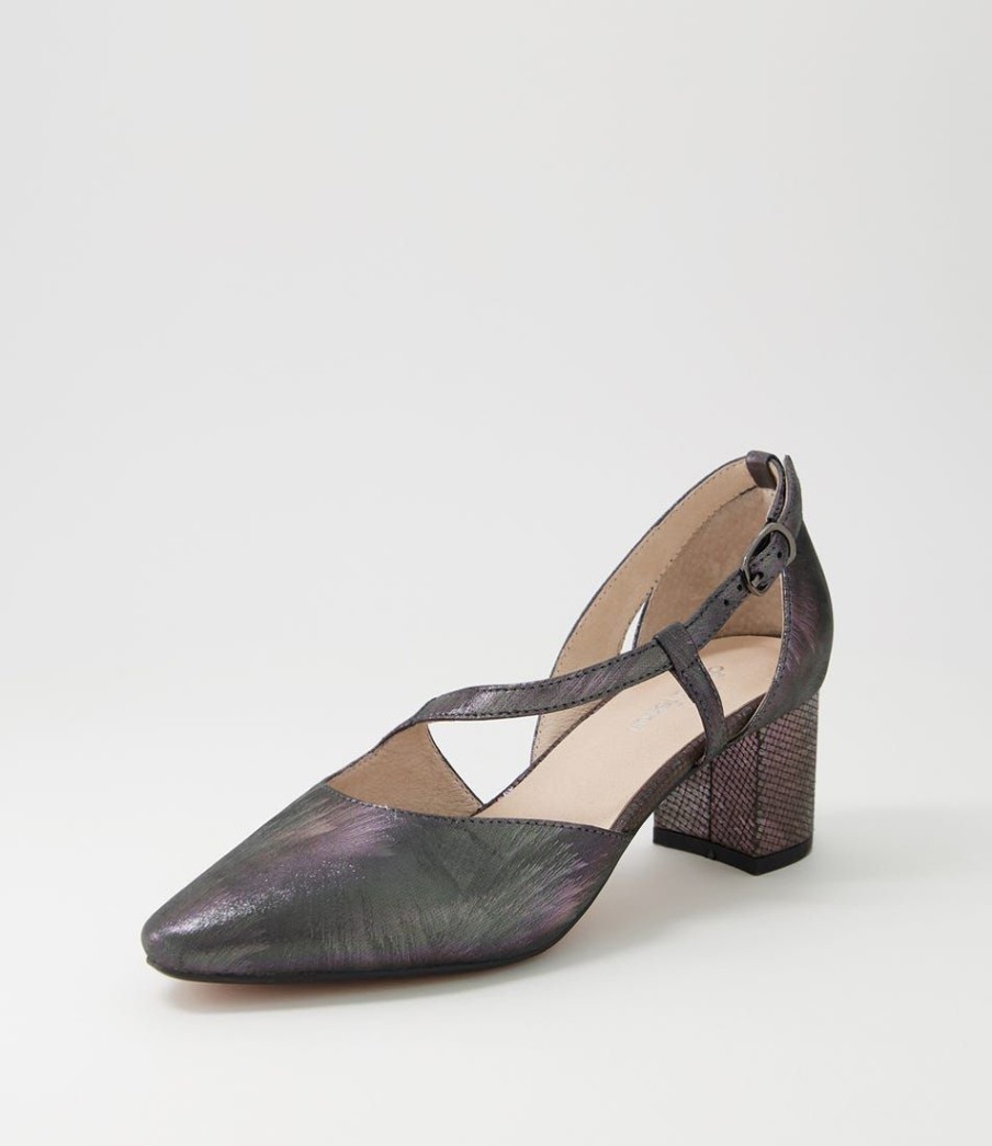 Shoes DIANA FERRARI | Luis Pewter Mix Heels