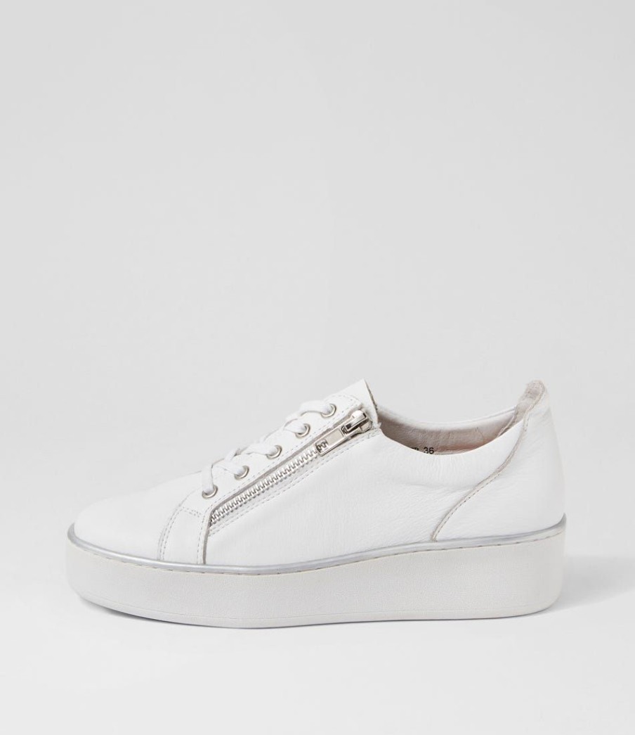 Shoes ZIERA | Zissy W White Leather Sneakers