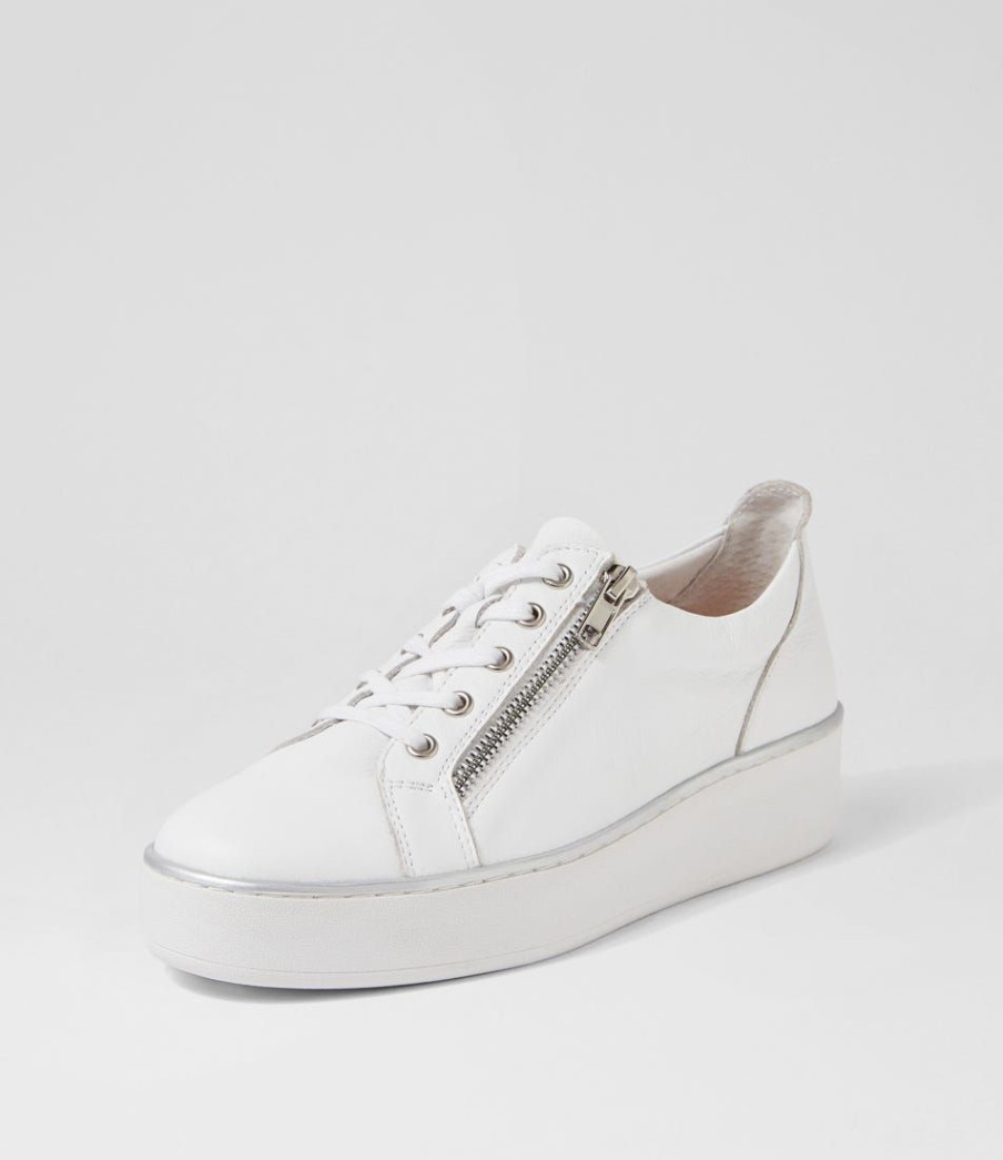 Shoes ZIERA | Zissy W White Leather Sneakers