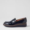 Shoes TOP END | Oley Navy Patent Leather Loafers