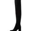 Shoes DJANGO & JULIETTE | Woodroe Black Stretch Microsuede Long Boots