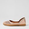 Shoes DIANA FERRARI | Bentoon Blush Light Grey Leather Ballet Flats