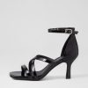 Shoes TOP END | Leisl Black Patent Leather Sandals