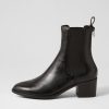 Shoes DJANGO & JULIETTE | Dowell Black Leather Chelsea Boots