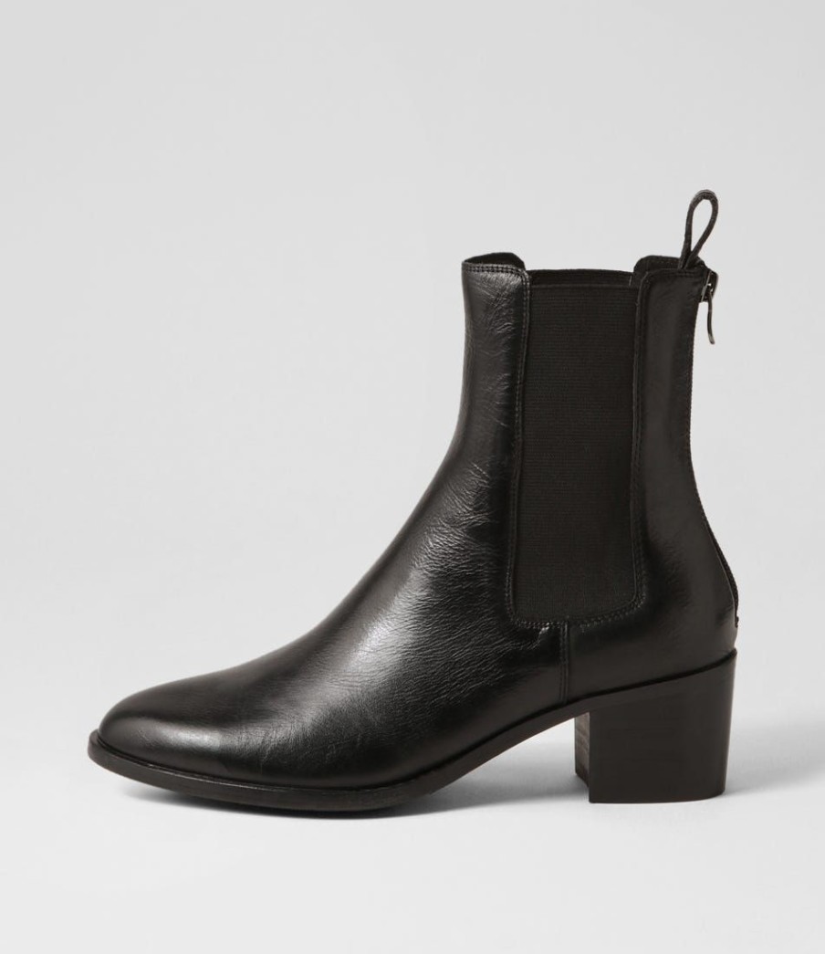 Shoes DJANGO & JULIETTE | Dowell Black Leather Chelsea Boots