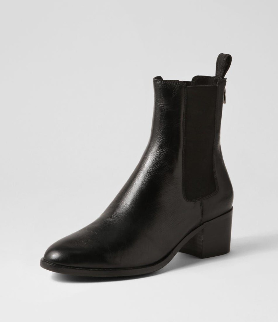 Shoes DJANGO & JULIETTE | Dowell Black Leather Chelsea Boots