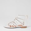 Shoes DJANGO & JULIETTE | Pratik White Leather Sandals