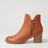 Shoes DJANGO & JULIETTE | Shiannely Cognac Leather Ankle Boots