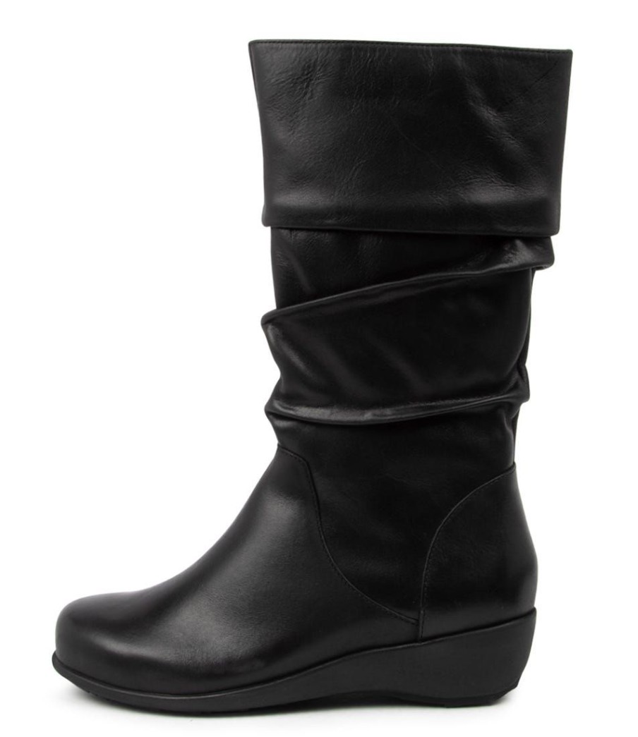 Shoes ZIERA | Seattle Xf Black Leather Calf Boots