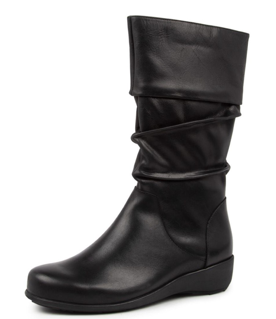 Shoes ZIERA | Seattle Xf Black Leather Calf Boots