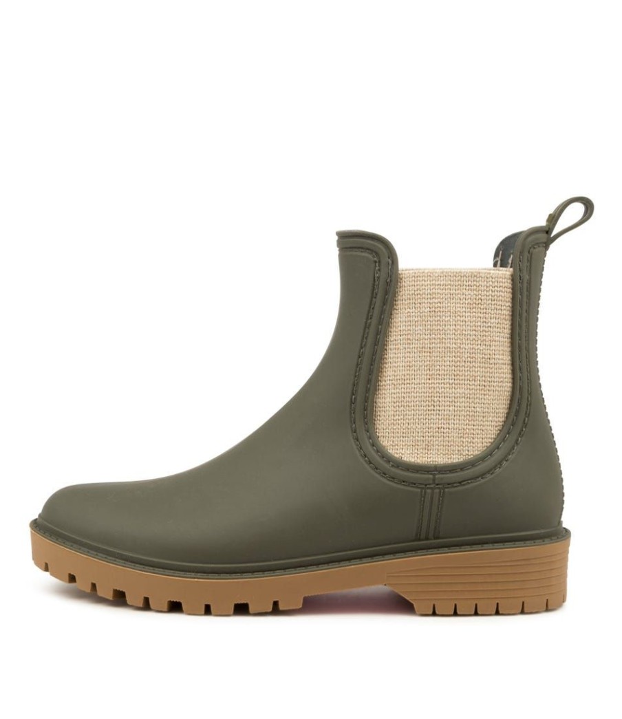 Shoes DIANA FERRARI | Laurina Olive Gumboot